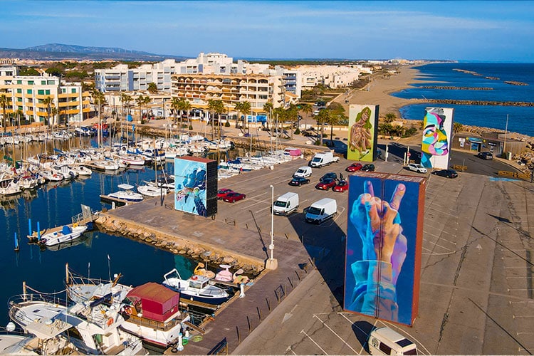 Barcarès aire pour camping-cars port