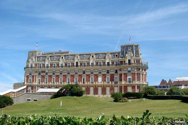 aire de camping-car de Biarritz, hôtel du palais