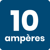 10 ampères