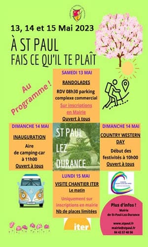 Saint-Paul-lez-Durances, aire pour camping-cars, affiche