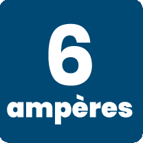 6 ampères