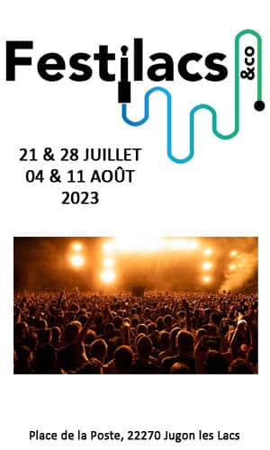 Jugon les lacs aire pour camping-cars, festival