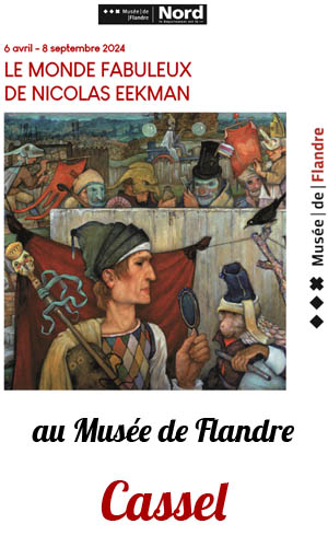 Affiche de l'exposition le monde fabuleux de Nicolas Eekman à Cassel