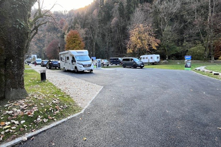 Saint Gervais les Bains thermes aire pour camping-cars