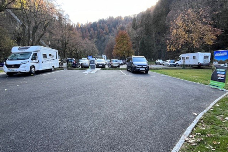 Saint Gervais les Bains thermes aire pour camping-cars