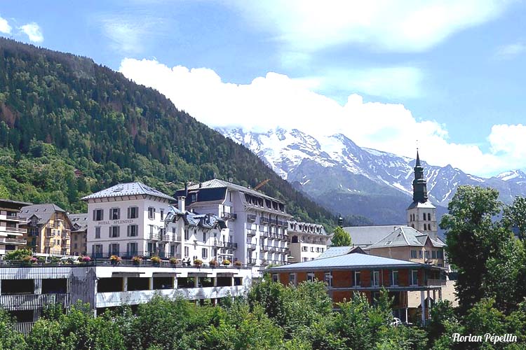 photo Saint Gervais les Bains vue depuis le viaduc, du centre