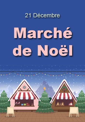 Affiche Marché de Noël Savines-les-lacs