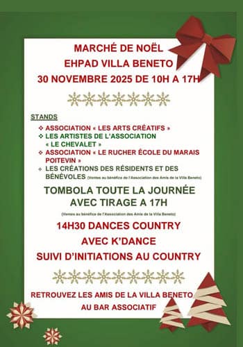 Affiche Benet Marché de Noël