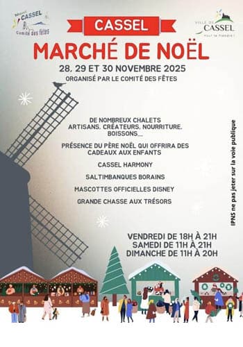 Affiche Cassel Marché de Noël