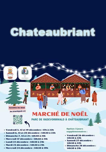 Affiche Chateaubriant marché de noel