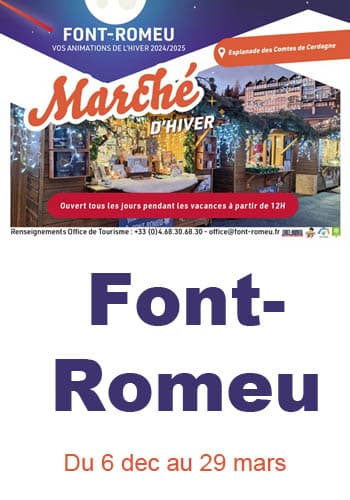 Affiche Font-Romeu marché de Noël