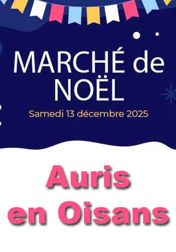 Affiche Le Bourg d'Oisans marché de noël