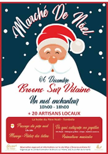 Affiche Marché de Noël Broons