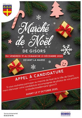 Affiche Marché de Noël Gisors
