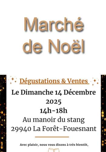 Affiche Marché de Noël La Forêt-Fouesnant