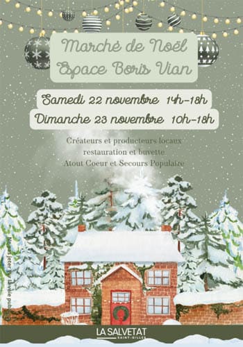 Affiche Marché de Noël La Salvetat