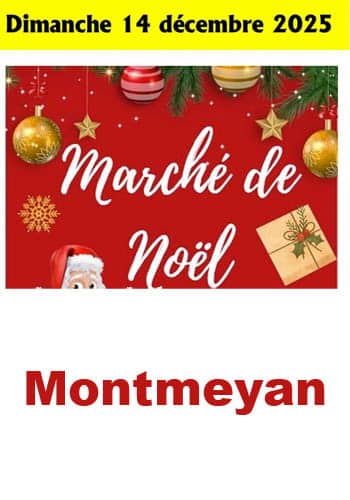 Affiche Marché de Noël Montmeyan