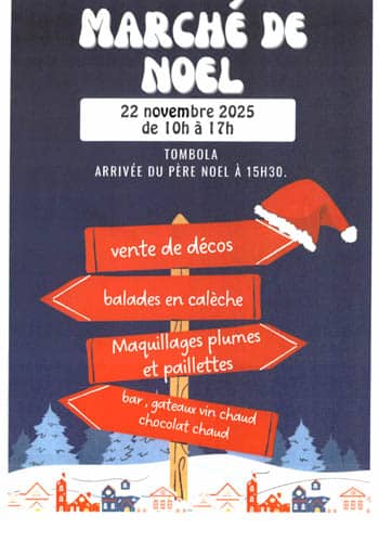Affiche Marché de Noël Piriac-sur-Mer