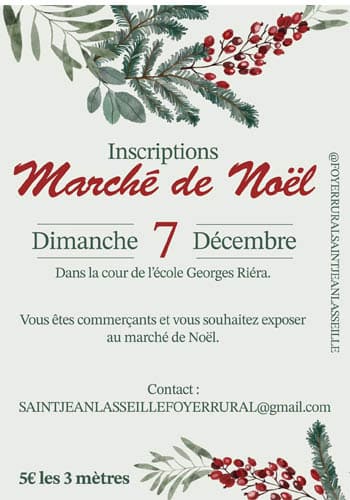 affiche Marché de Noël Thuir