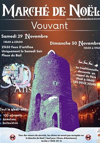 Affiche Marché de Noel Vouvant