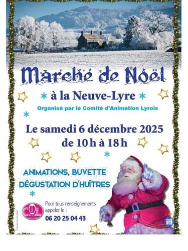 Affiche Marché de Noël à La Neuve-Lyre