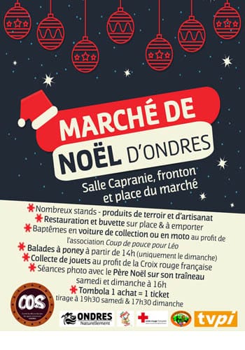 Affiche Marché de Noël à Ondres